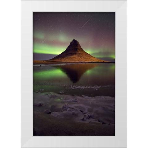 Portrait Of The Geminids White Modern Wood Framed Art Print by Eaglesfield, Philip