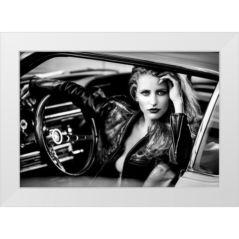 Waiting For My Company To Leave... White Modern Wood Framed Art Print by Peter Muller Photography