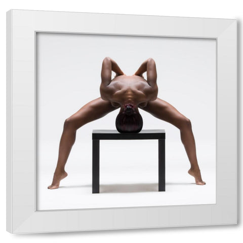 Anna Rose White Modern Wood Framed Art Print by Catchlight Studio