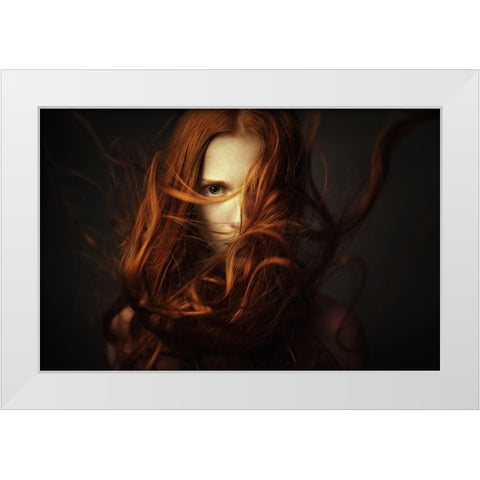 Untitled White Modern Wood Framed Art Print by Ageev, Dmitry