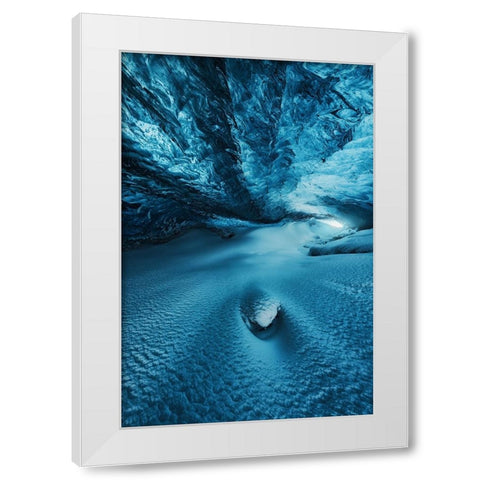 Crystal Cave I White Modern Wood Framed Art Print by Pablo de, Juan
