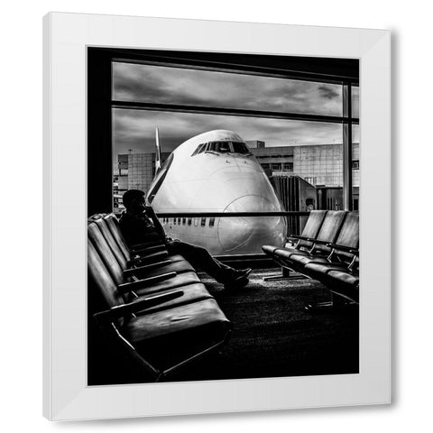 Last Call White Modern Wood Framed Art Print by Majewski, Pawel