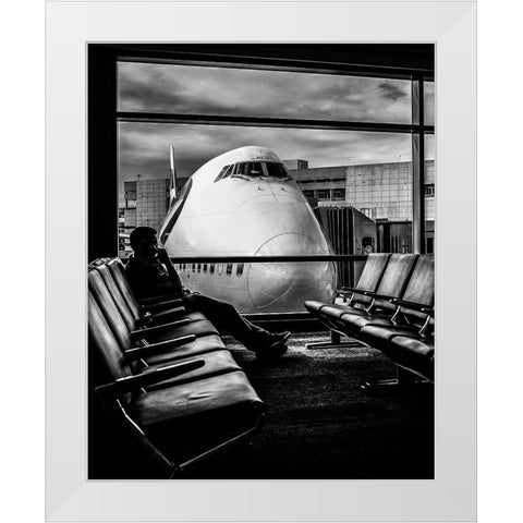 Last Call White Modern Wood Framed Art Print by Majewski, Pawel