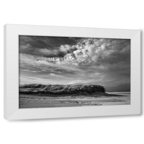 Untitled White Modern Wood Framed Art Print by van der, Liesbeth