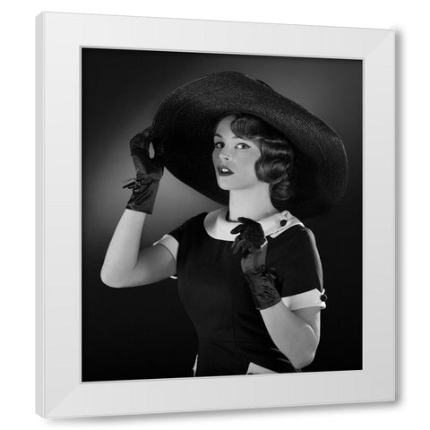 50 Beauty A French Elegance White Modern Wood Framed Art Print by Allicot, Manu