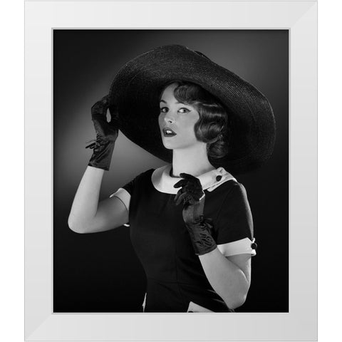 50 Beauty A French Elegance White Modern Wood Framed Art Print by Allicot, Manu