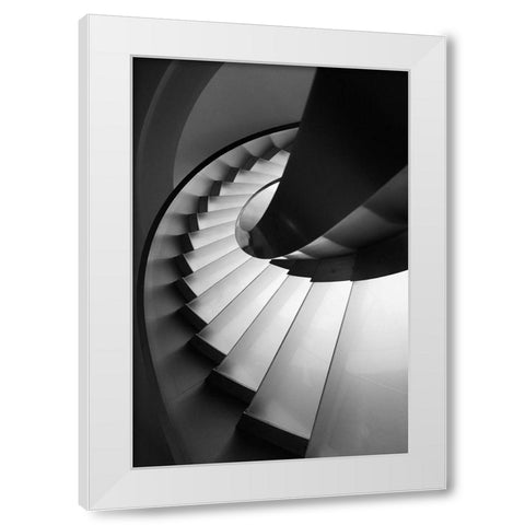 Next Level White Modern Wood Framed Art Print by P Neto, Filipe
