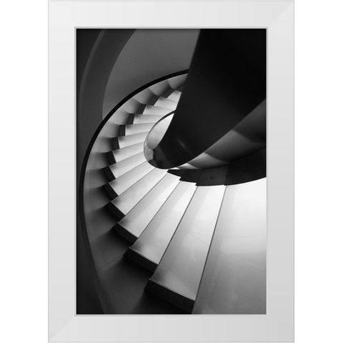Next Level White Modern Wood Framed Art Print by P Neto, Filipe