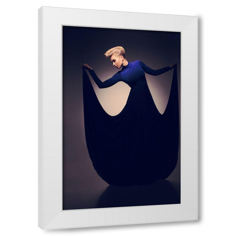 Untitled White Modern Wood Framed Art Print by NJmerik