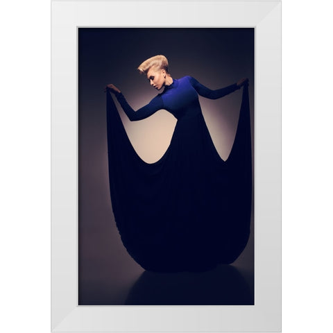 Untitled White Modern Wood Framed Art Print by NJmerik