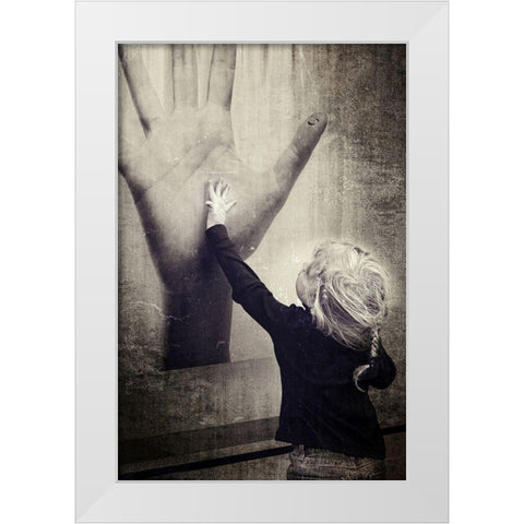 Untitled White Modern Wood Framed Art Print by Everest, Marta