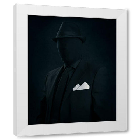 Mr. Black White Modern Wood Framed Art Print by Damsten, Petri
