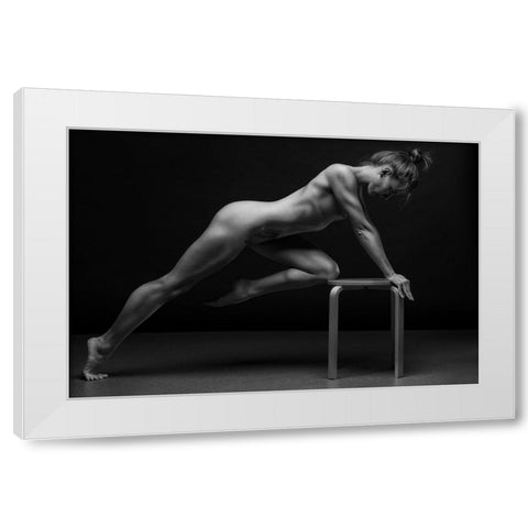 Bodyscape White Modern Wood Framed Art Print by Belovodchenko, Anton