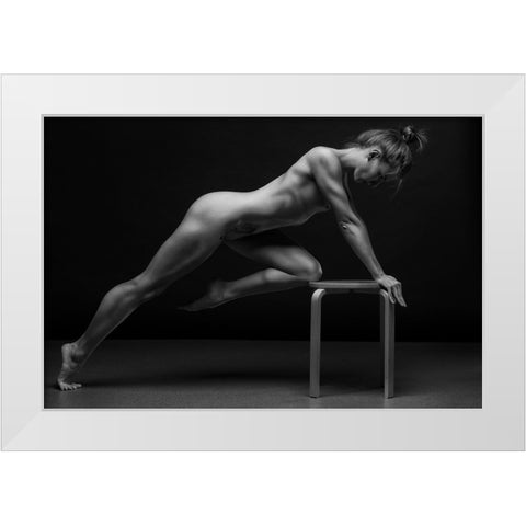 Bodyscape White Modern Wood Framed Art Print by Belovodchenko, Anton