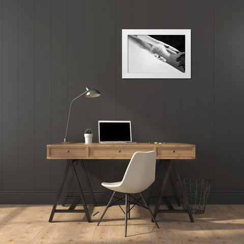 Cloud Of Snow White Modern Wood Framed Art Print by Sanne, Jakob