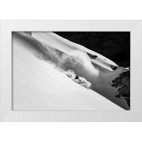 Cloud Of Snow White Modern Wood Framed Art Print by Sanne, Jakob