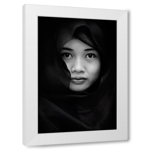 Yuliastuti White Modern Wood Framed Art Print by Yudhi Winarno, Teguh