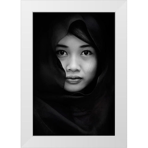 Yuliastuti White Modern Wood Framed Art Print by Yudhi Winarno, Teguh