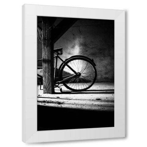 No. 315 White Modern Wood Framed Art Print by Halasi, Zsolt