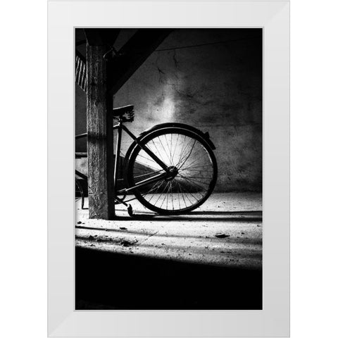 No. 315 White Modern Wood Framed Art Print by Halasi, Zsolt