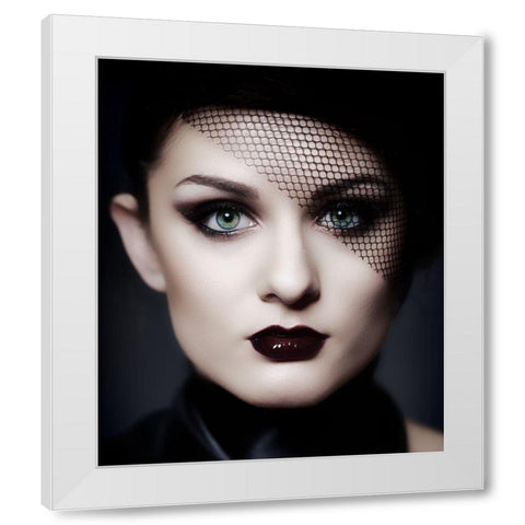 Beauty White Modern Wood Framed Art Print by Ashton-Jones, Howard