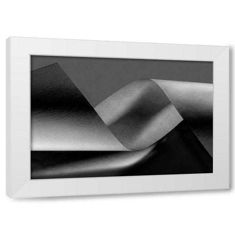 Wound White Modern Wood Framed Art Print by Kerber, Jutta