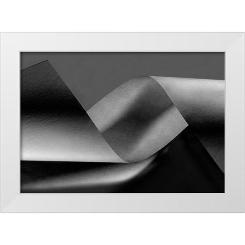 Wound White Modern Wood Framed Art Print by Kerber, Jutta
