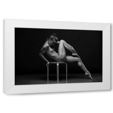 Bodyscape White Modern Wood Framed Art Print by Belovodchenko, Anton