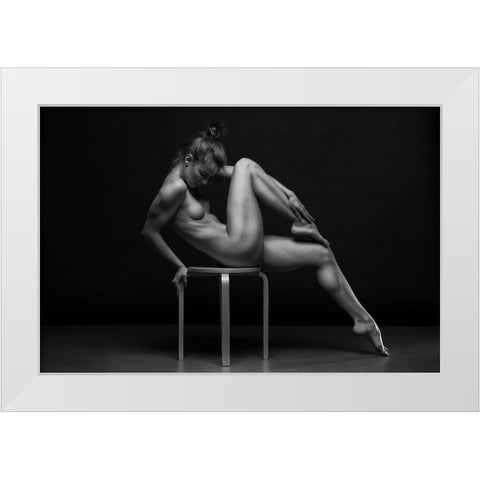 Bodyscape White Modern Wood Framed Art Print by Belovodchenko, Anton