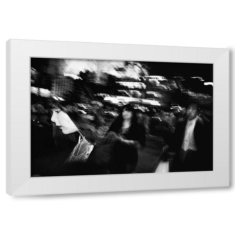 Untitled White Modern Wood Framed Art Print by Suzuki, Tatsuo