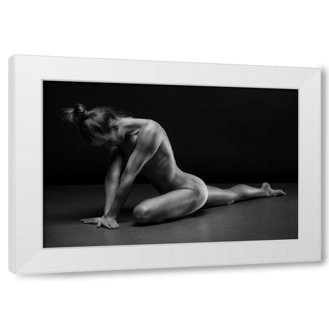 Bodyscape White Modern Wood Framed Art Print by Belovodchenko, Anton