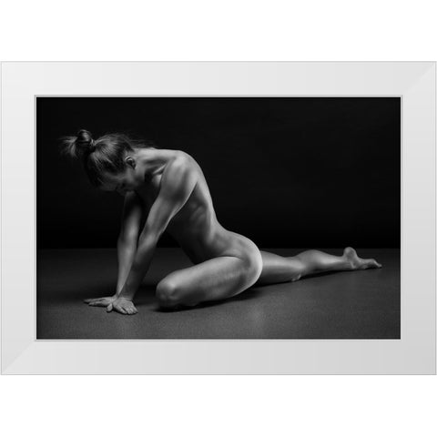 Bodyscape White Modern Wood Framed Art Print by Belovodchenko, Anton