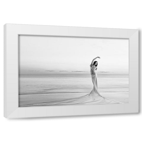 Born From The Sea White Modern Wood Framed Art Print by Odorizzi, Patrick