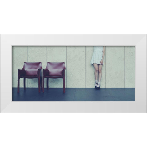 Museum White Modern Wood Framed Art Print by Amenomori, Keiichiro