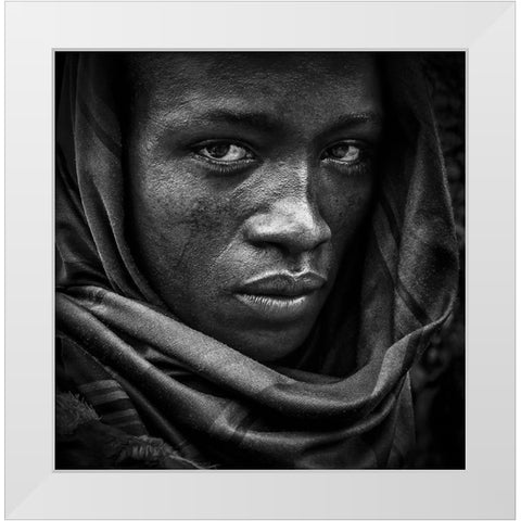 Untitled White Modern Wood Framed Art Print by Inazio Kuesta, Joxe