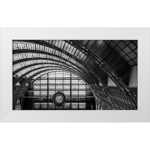 Lescargot Du Temps White Modern Wood Framed Art Print by Pelissier, Marc