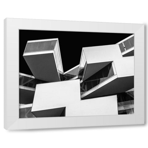 Actelion White Modern Wood Framed Art Print by Vangindertael, Luc