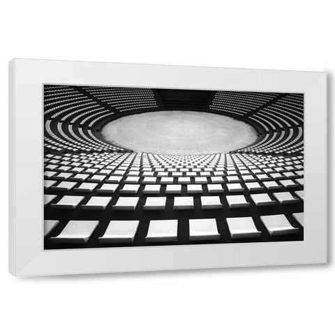 Auditorium White Modern Wood Framed Art Print by Hawerkamp, Hans-Wolfgang