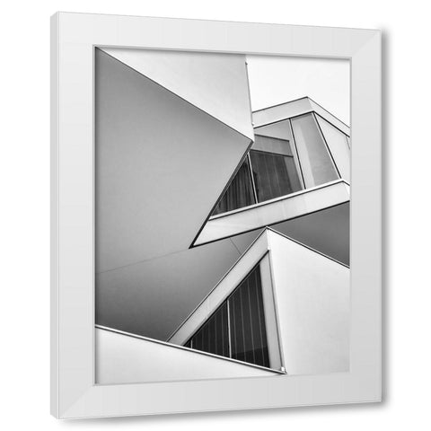 Act Elion White Modern Wood Framed Art Print by Vangindertael, Luc