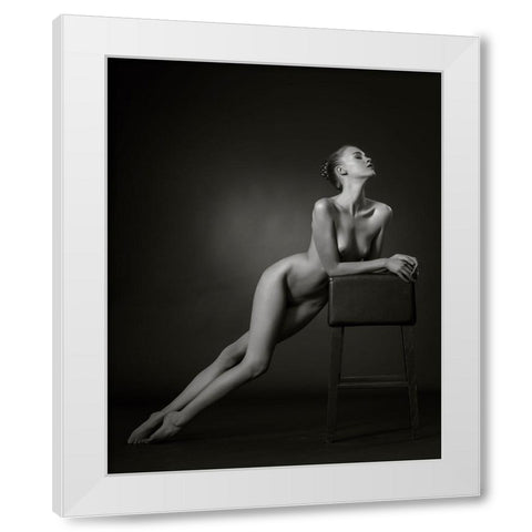 The Lean White Modern Wood Framed Art Print by Catchlight Studio