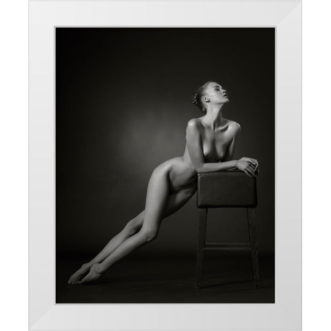 The Lean White Modern Wood Framed Art Print by Catchlight Studio