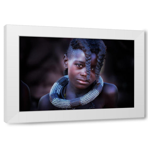 The Beauty Within White Modern Wood Framed Art Print by Cole, Trevor