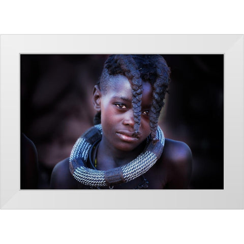 The Beauty Within White Modern Wood Framed Art Print by Cole, Trevor