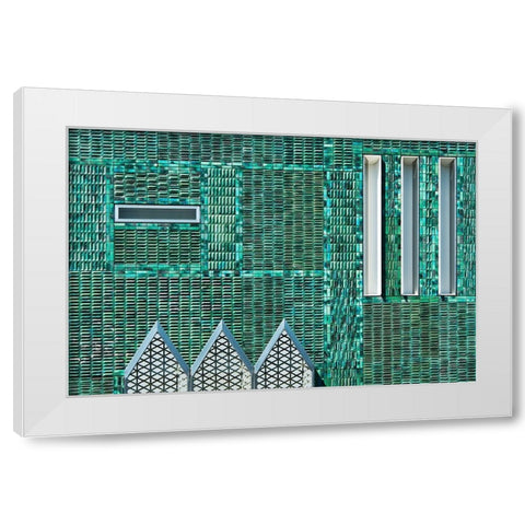 De Bijenkorf White Modern Wood Framed Art Print by van Son, Greetje