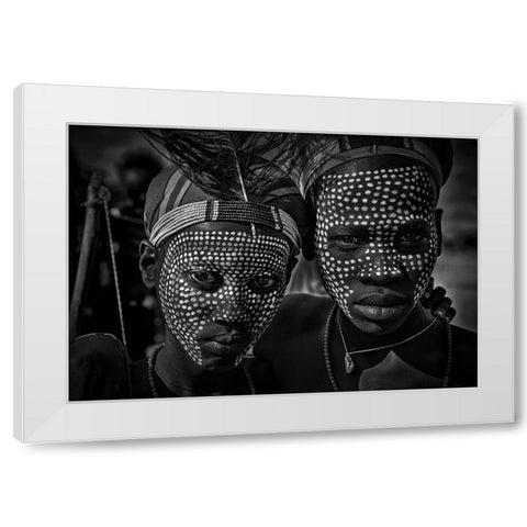 Untitled White Modern Wood Framed Art Print by Inazio Kuesta, Joxe