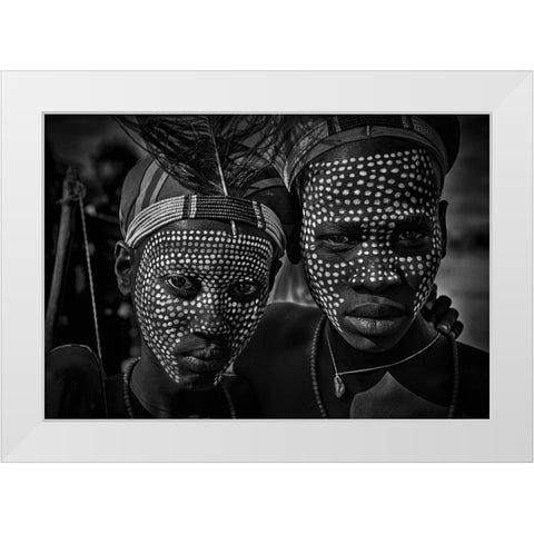 Untitled White Modern Wood Framed Art Print by Inazio Kuesta, Joxe