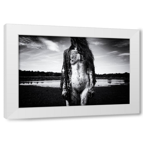 Untitled White Modern Wood Framed Art Print by Dirven, Ton