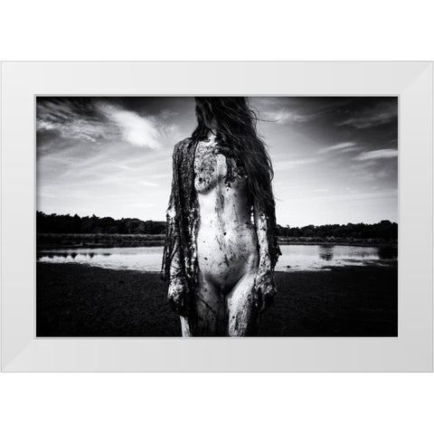 Untitled White Modern Wood Framed Art Print by Dirven, Ton
