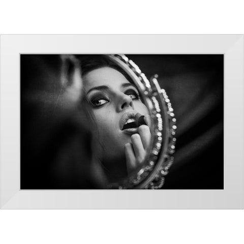 Mirror White Modern Wood Framed Art Print by Woch, Benjamin