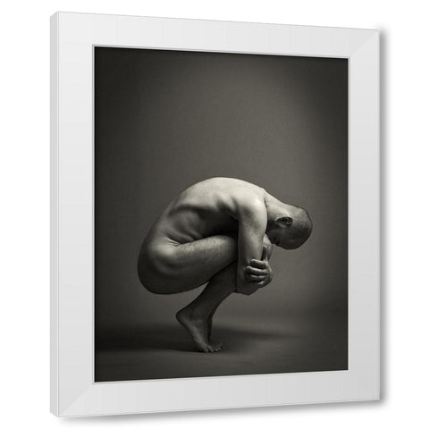 Equilibrioception (Daniel) White Modern Wood Framed Art Print by Friedl, Werner